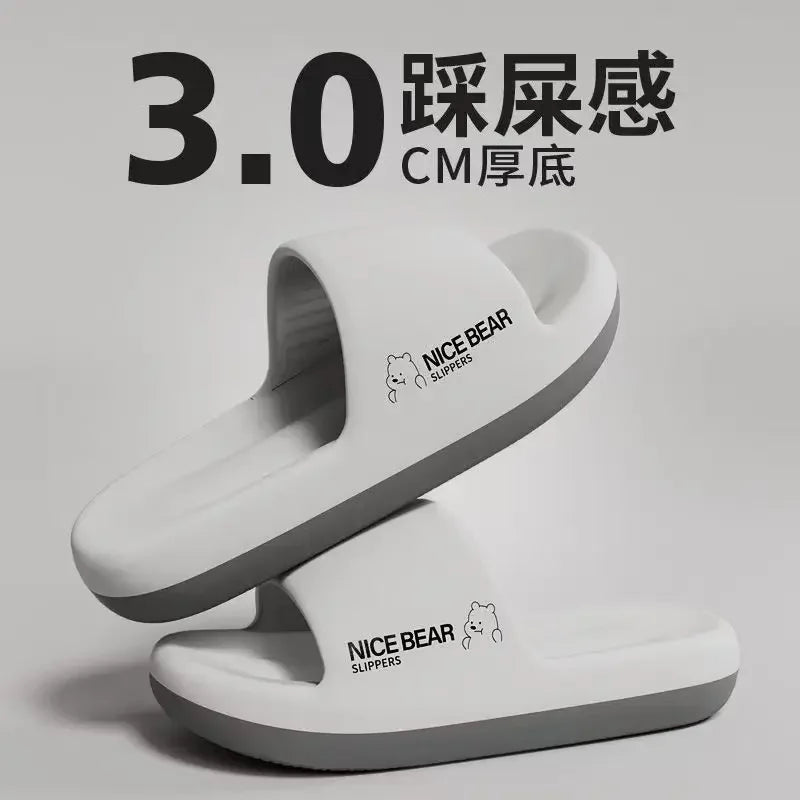 Fashion Men's Summer Ligtweight EVA Indoor Home Sandals Slippers Shoes Men Slippers Outdoor Students Women Comfortable Slides