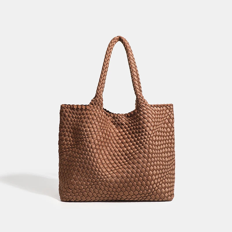 Large size women's tote bag Women's fashion bags 2024 Hot product Neoprene material women's hand-woven bag Large volume Tote bag