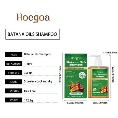 HOEGOA Batana Oils Shampoo All-Round Scalp Care Keep Healthy Luster Promotes Hair Growth Prevents Hair Loss