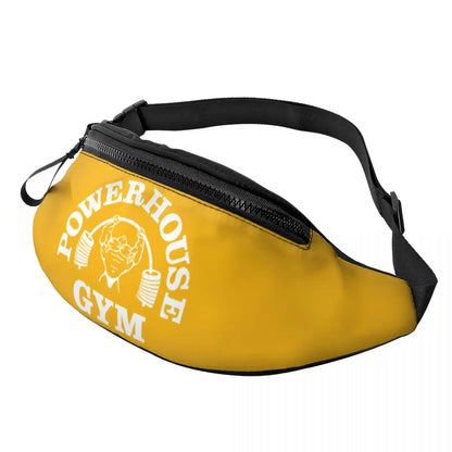 Powerhouse Gym Fanny Bag Custom Bodybuilders Fitness Crossbody Waist Pack Men Women Cycling Camping Phone Money Pouch