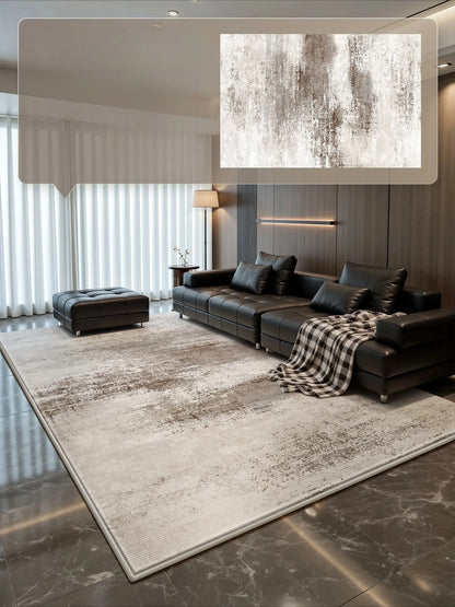 Large Area Living Room Decoration Washable Carpet Light Luxury Rugs for Bedroom Thick Plush Study Floor Mat Home Fluffy Soft Rug