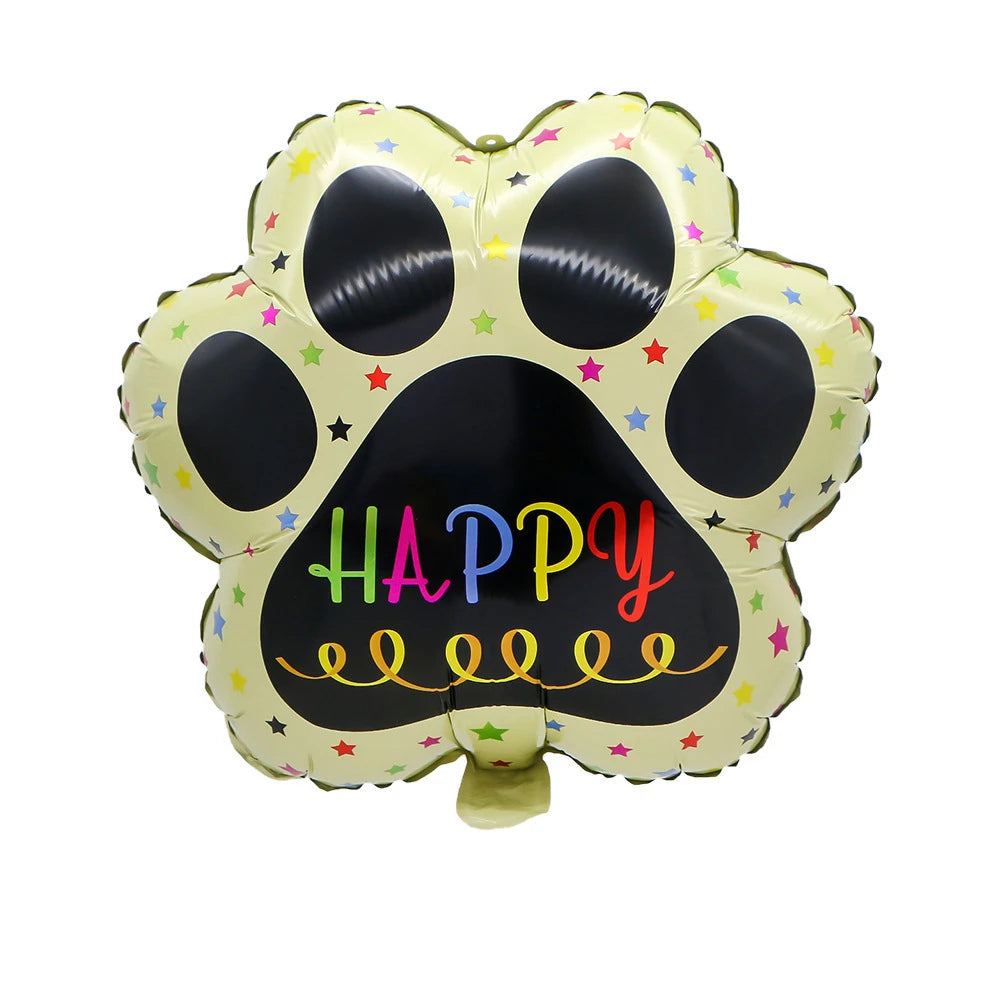 Cute puppy pet birthday decoration theme balloons, first-year decoration props, party atmosphere decoration