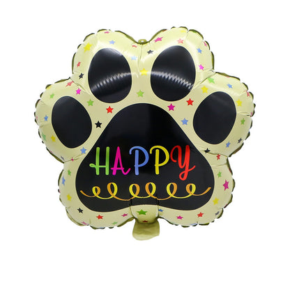 Cute puppy pet birthday decoration theme balloons, first-year decoration props, party atmosphere decoration