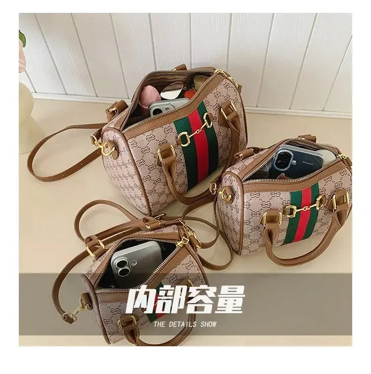 High-end Leather Diaper Bag for Ladies Vintage Fashionable Simple Commuter Backpack Business Mens Womens