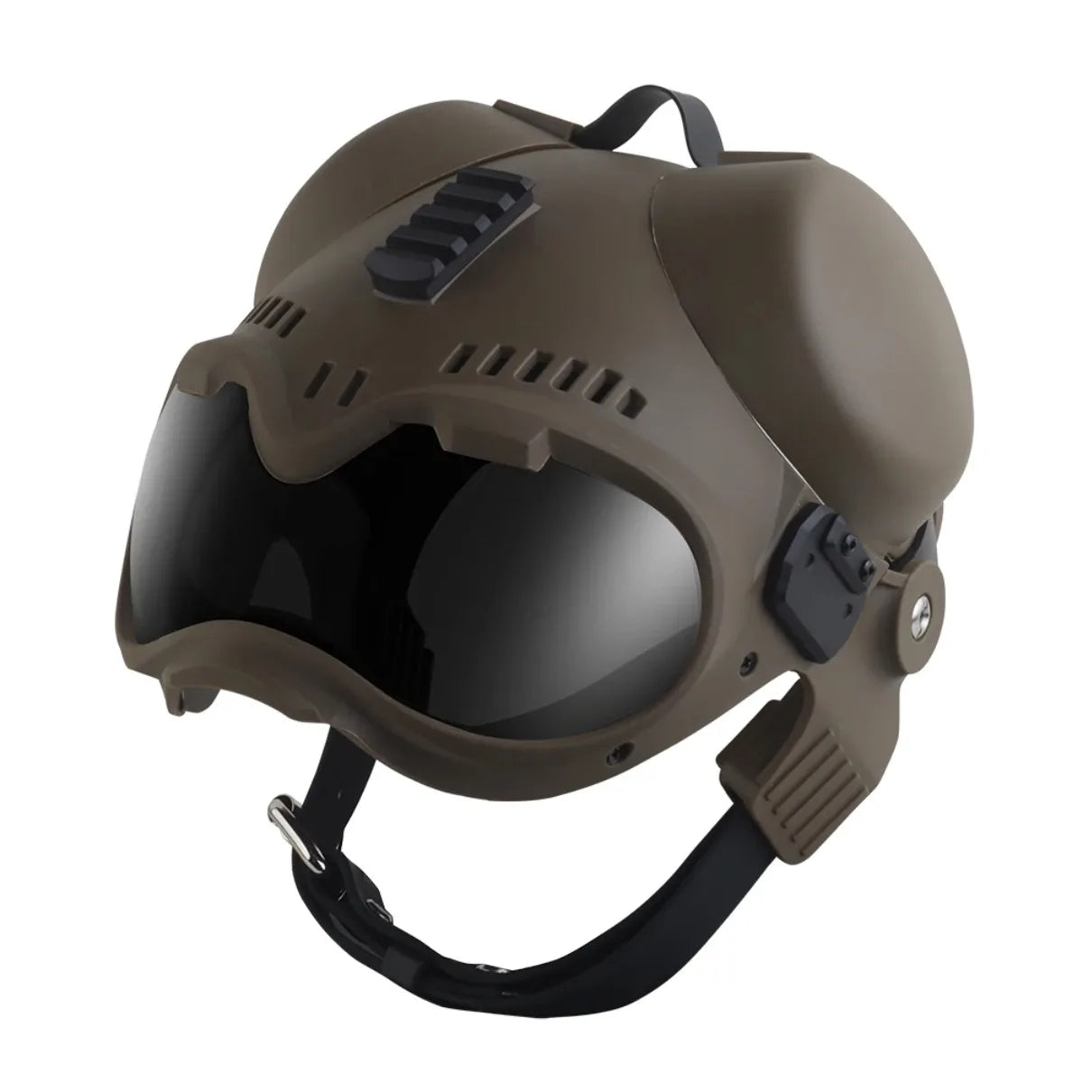ATUBAN Tactical Dog Military Hunting Training K9 Helmet, Large Dog Patrol Dogs Sheepdog Pet Motorcycle Protective Helmet Goggles