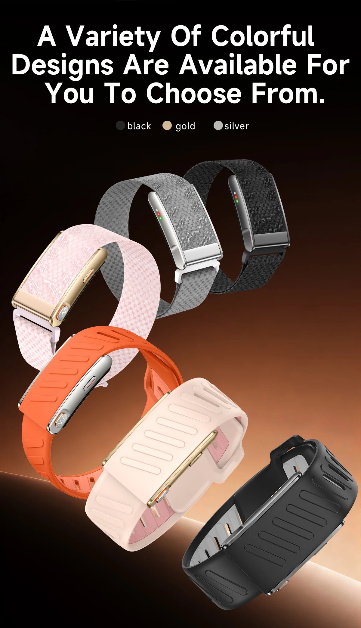 2026 new ECG fashionable screenless smart bracelet,health monitoring，multiple exercise modes, step counting, Valentine'sDay gift