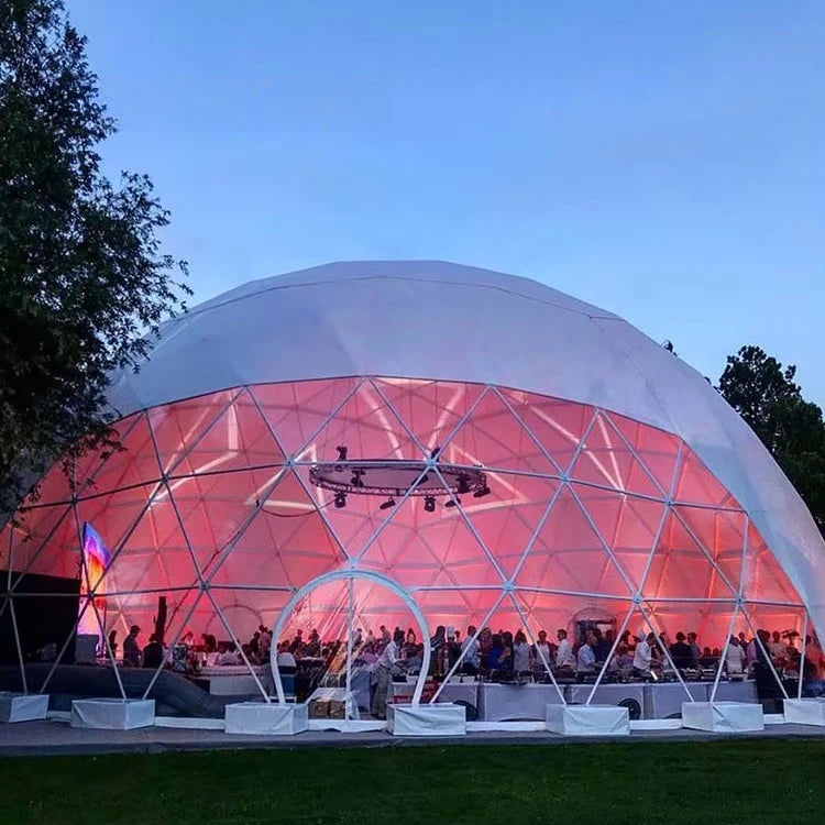 Customizable PVC Dome Tents, Waterproof and Windproof, Luxury Camping Tents, Suitable for Resort Hotels and Outdoor Parties.