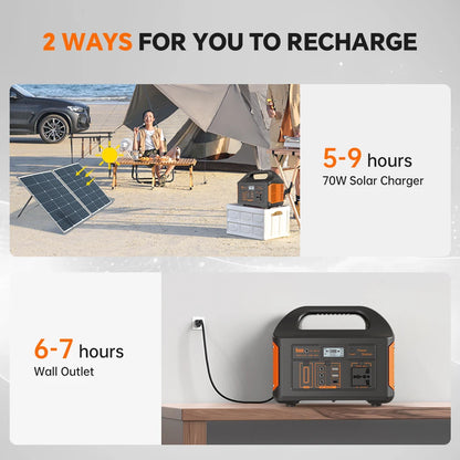 Gaiaray Portable Power Station 100W 200W 300W 500W Pure Sine Wave Solar Generator 110V/220V UPS LiFePO4 Power Plant For Camping