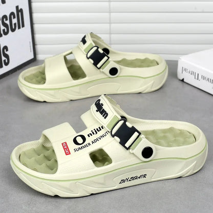Unisex Slippers Summer Men Sandals Fashion Women Garden Shoes Orginal Beach EVA Slides Soft Thick Shoes Outdoor Non Slip Home
