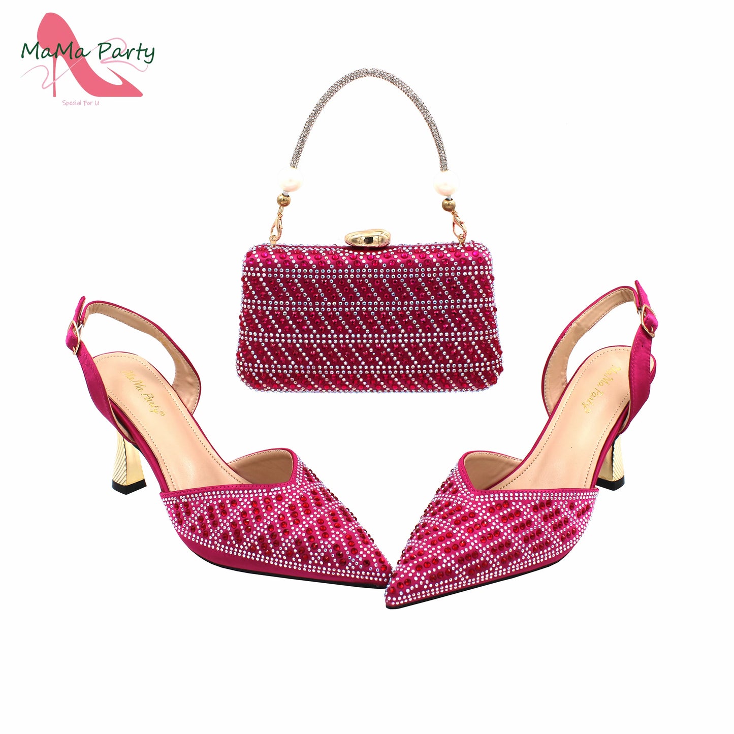 Peach Color New Arrivals Nigerian Women Shoes and Bag Set High Quality Super High Heels for Garden Party