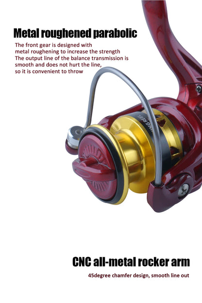 Fishing accessori149g Ultralight Spinning Reel 1000 Series 4.8:1 Ice Fishing Reel Metal Spool Folding Handle for Finesse Fishing