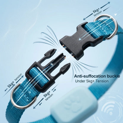 Remote Pet GPS Tracker Waterproof Real-Time Tracking Movement Alert Collar Anti-Lost Dog Cat Global Locator for Apple Find APP