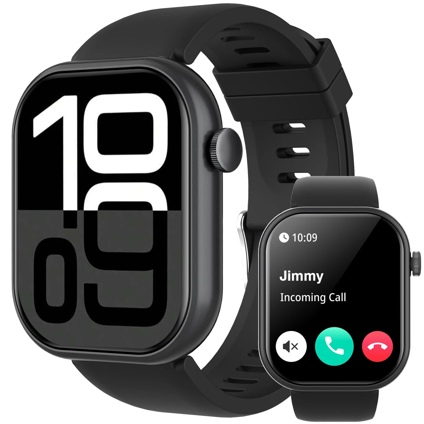Unisex Multifunctional Smart Watch - 2.01" HD Screen, Wireless Call, Camera Control, Music Adjustment, Sports Functions, Custom