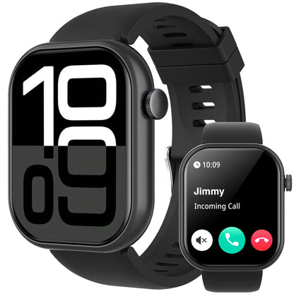 Unisex Multifunctional Smart Watch - 2.01" HD Screen, Wireless Call, Camera Control, Music Adjustment, Sports Functions, Custom