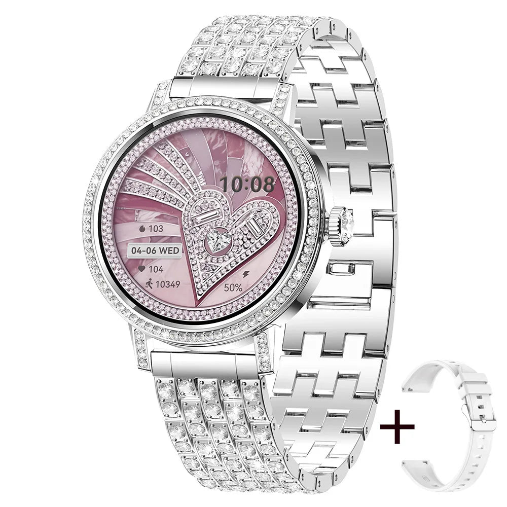 Luxury Bluetooth Call Smartwatch Women's Smart Watch Clock Ladies Gift Fitness Tracker Wrist Watches for Woman Android iOS 2026