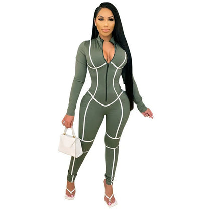 Solid Color Women Jumpsuits For Spring Autumn 2026 Long Sleeve Loose Fashion Streetwear Overalls Sports Pants Trousers