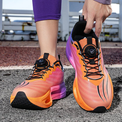 Unisex Running Shoes 2025 New Lightweight Cushioning Thick Sole Sports Training Sneakers Daily Wear Tennis Shoes for Men Women