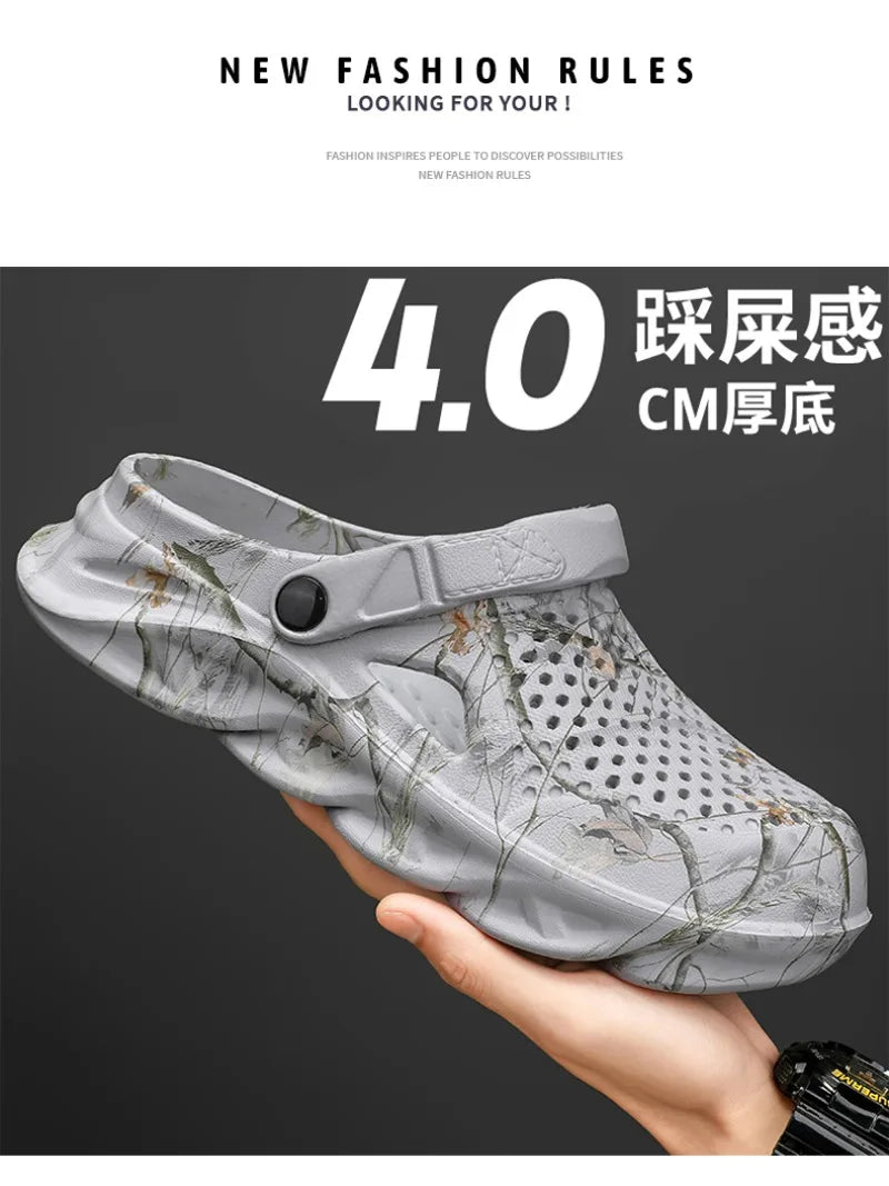 Plus Size 46 47 Summer Sandals for Men and Women Breathable EVA Beach Slippers Men Clogs Men Flip Flops Comfort Men Casual Shoes