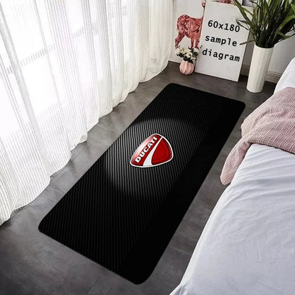 New Arrival Ducati Logo Motorcycle Floor Mat Non-Slip Garage Carpet for Bike