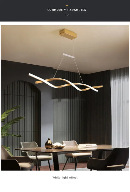 Modern Rotate Led Pendant Lights Dimmable for Kitchen Island Table Dining Room Office Chandelier Decor Lighting Lusters Fixture