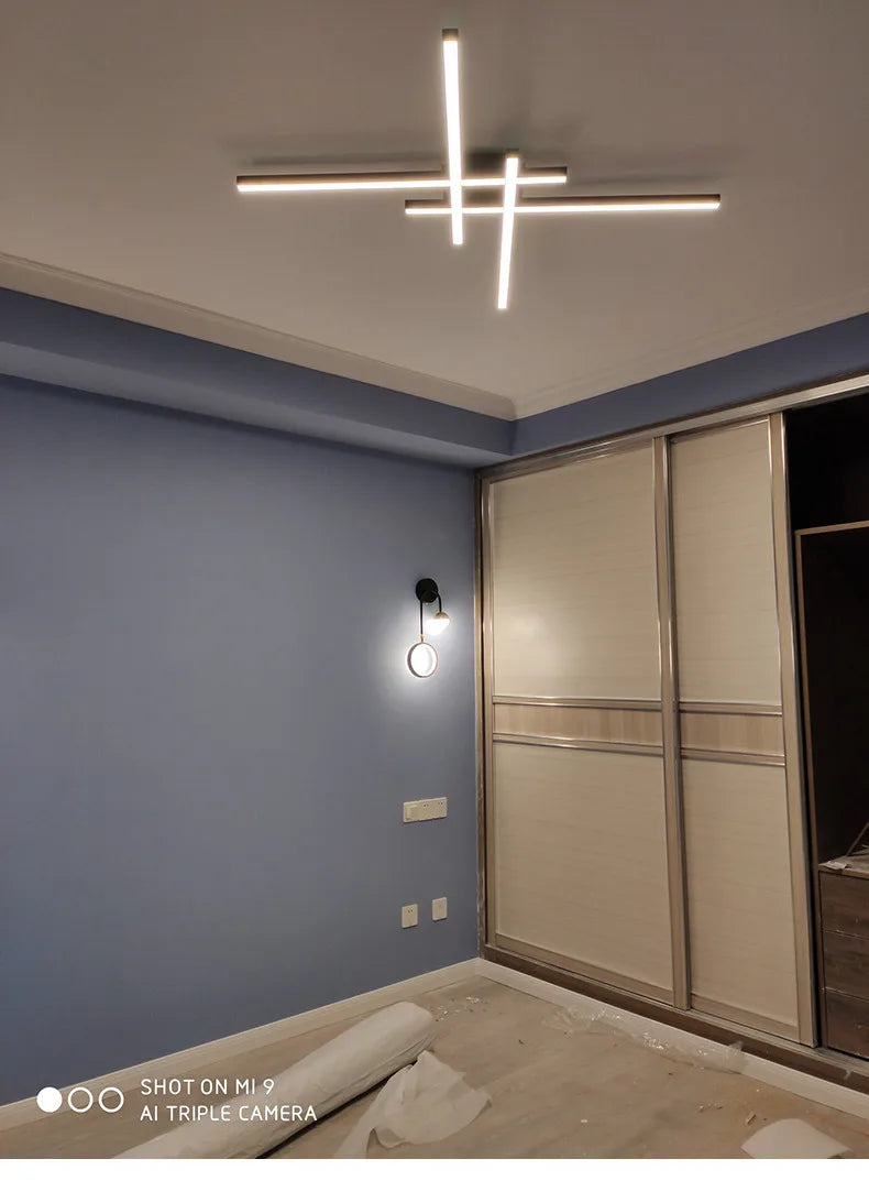 Ceiling light simple modern bedroom  atmosphere duplex villa hall Nordic lamps minimalist living room lamp room ceiling lights