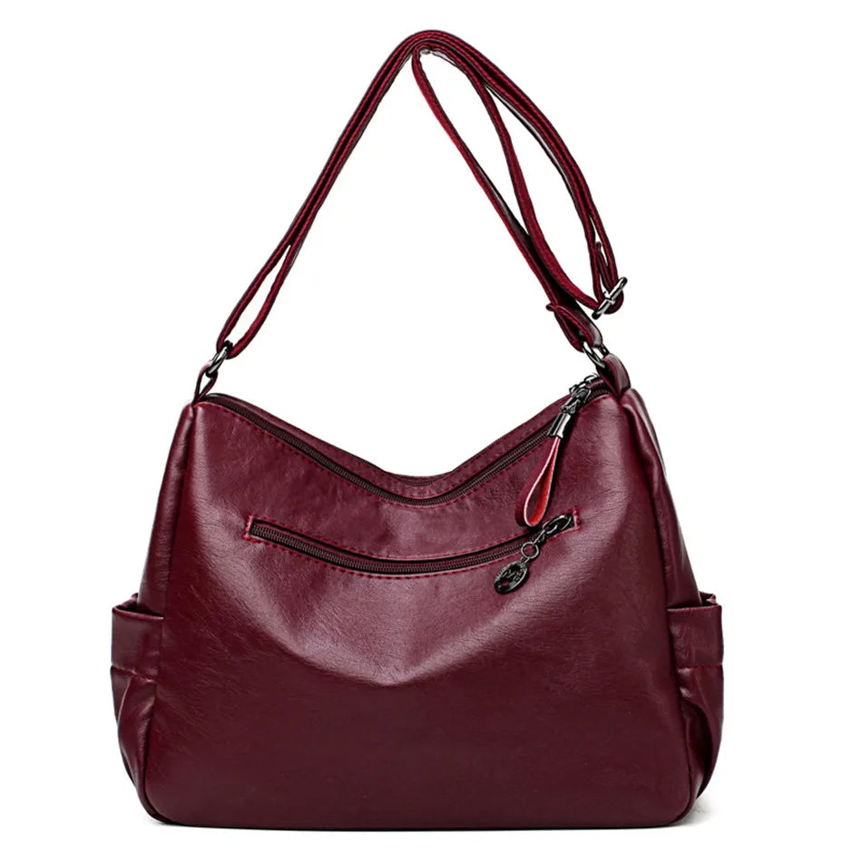 2 Layers Genuine Brand Leather Shoulder Messenger Luxury Handbags Women Bags Designer High Quality Crossbody Bags for Women Sac