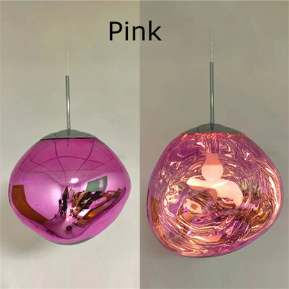 Creative Irregular Pendant Lights Modern LED Lighting Indoor Living Room Villa Hotel Loft Chandelier PVC Glass Lighting Fixtures