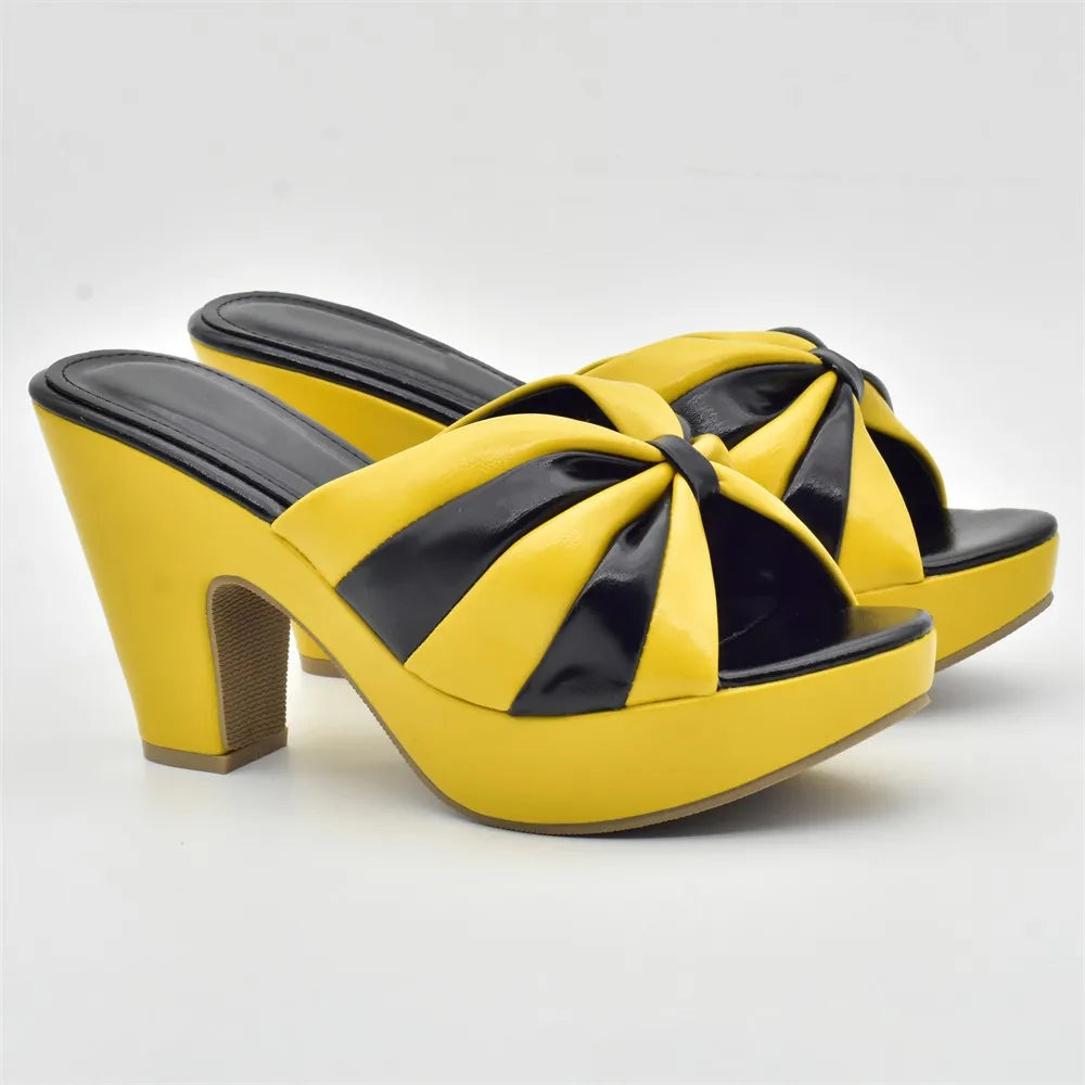 Italian Shoes and Bags Matching Set High Heels Women Wedges Shoes for Women Nigerian Party Women with Bag Set Plus Size Heels 42