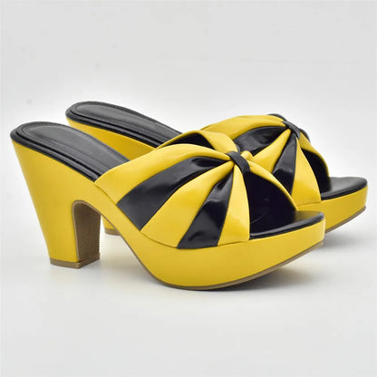 Italian Shoes and Bags Matching Set High Heels Women Wedges Shoes for Women Nigerian Party Women with Bag Set Plus Size Heels 42