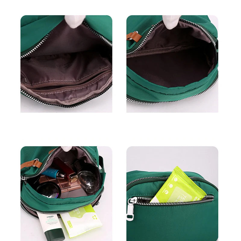 Fashion Nylon Shoulder Bags For Women Waterproof Shell Crossbody Bag Fashion Solid Color Messenger Handbags Shopping Purse