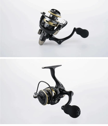 Mini Reel 500/800 Series EVA Grip Ultra Lightweight Fishing Reel 12+1BB High Speed Gear Ratio 5.2:1 Metal Mini Spinning Reel