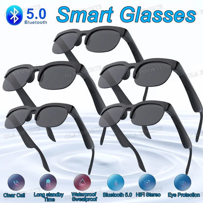 New Camera Control Smart Glasses 2026 Music Sunglasses Headphones Wireless Bluetooth Call Headset HIFI Audio glasses For Android
