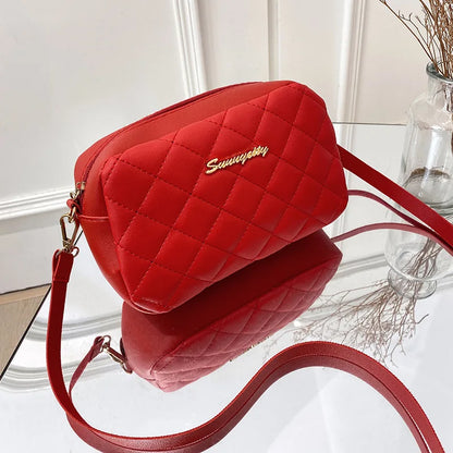 Fashion PU Leather Women Shoulder Bags Luxury Design Quilted Shopper Bag Female Casual Crossbody Bags Female Small Handbag Purse