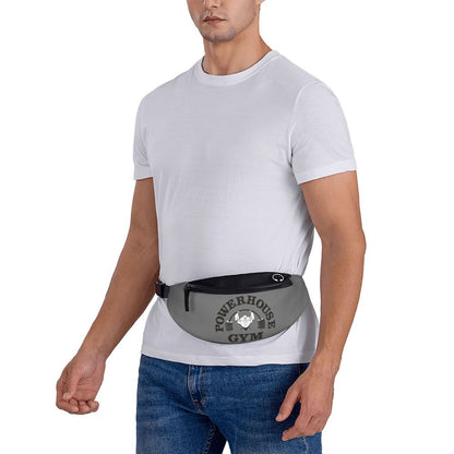 Powerhouse Gym Fanny Bag Custom Bodybuilders Fitness Crossbody Waist Pack Men Women Cycling Camping Phone Money Pouch