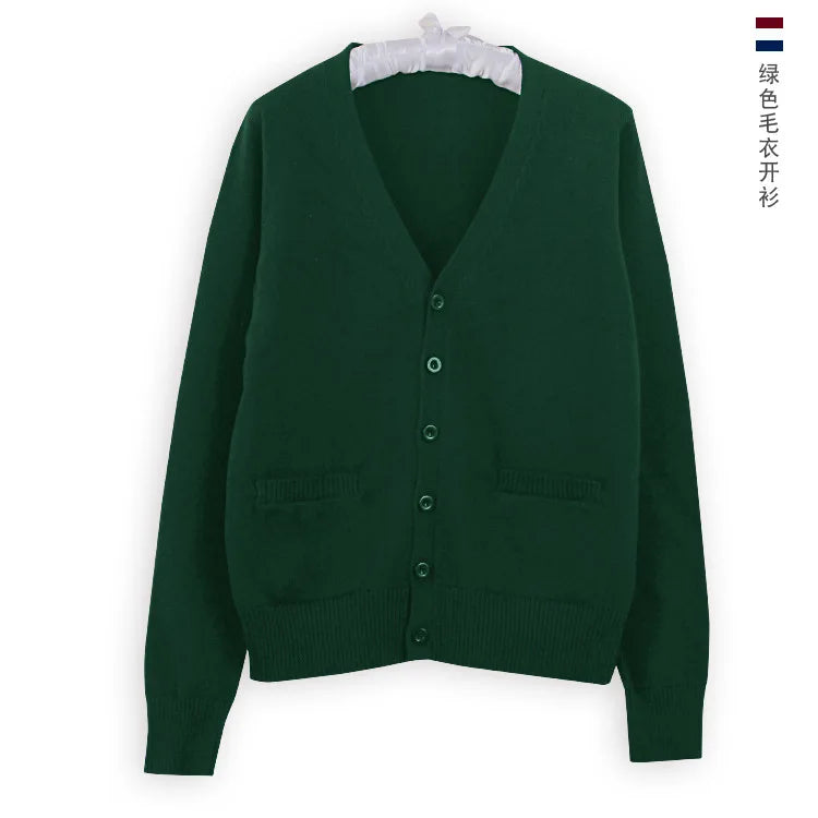 Japanese JK Uniform Cardigan Class Uniform British Student School Uniform Knitted Sweater