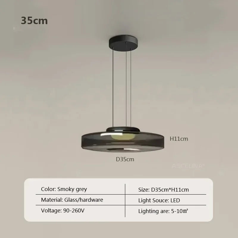 Nordic LED Glass Chandelier for Restaurant Bedroom Dining Room Table Glass Pendant Lights  Home Decoration