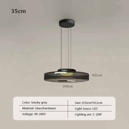 Nordic LED Glass Chandelier for Restaurant Bedroom Dining Room Table Glass Pendant Lights  Home Decoration