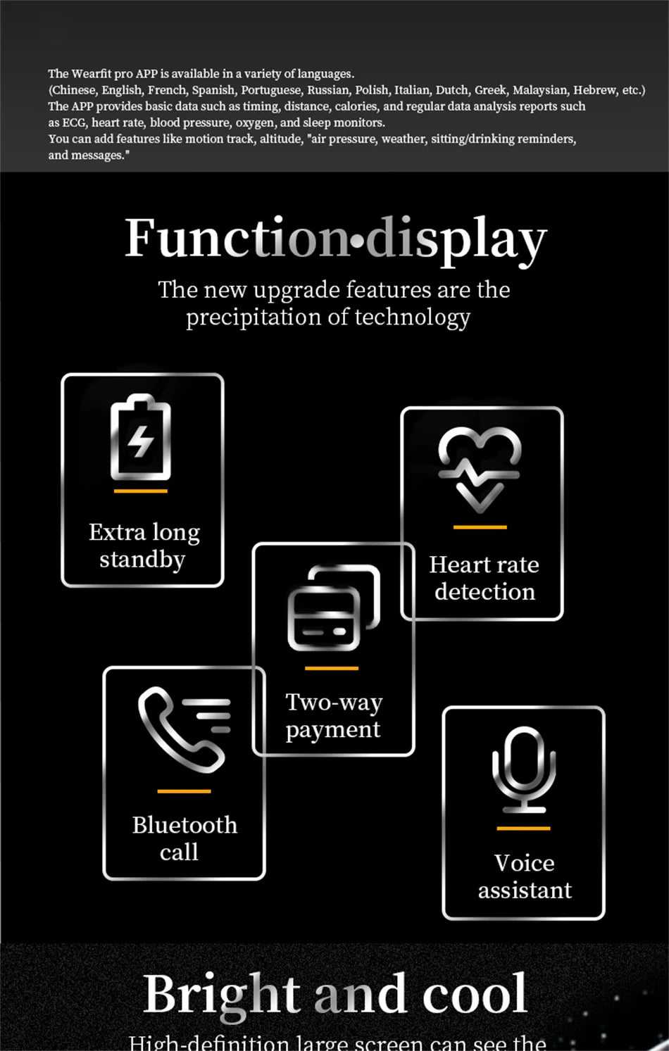 New Watch 5 Pro for Men Smart Watch Bluetooth Call Sports Fitness Men's Wristwatch Heart Rate Monitor Waterproof Smartwatch Hw12