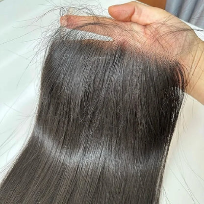 Vietnamese Hair 13x4 Lace Frontal For Women To Make Wig Transparent Lace Natural Hair Line 4x4 Straight Hair Lace Closure