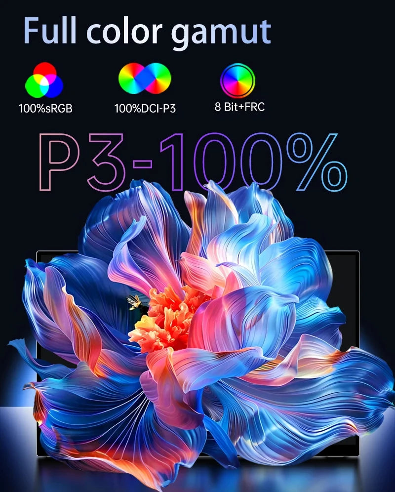 15.6" FHD Touchscreen Portable Monitor 13500mAh Battery 1920*1080P IPS 100%DCI-P3 Display For PC Laptop Macbook Phone PS4/5 Xbox