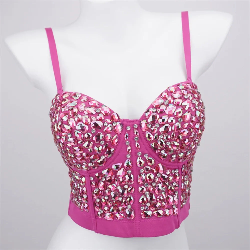 Sexy Party Corset Tops Woman Tank Streetwear Camis Bustier Fashion y2k Crop Top Women Clothes Summer Club Shirt Ladies Bra Blusa
