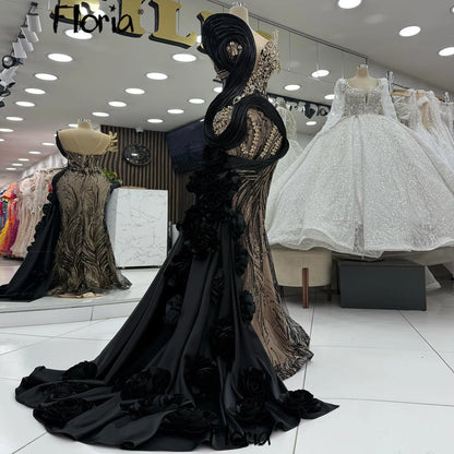 2026 Golden Brown Prom Dress Flowers Embroidery Mermaid Beading Second Reception Gowns Customized Women's Wedding Guest Gowns