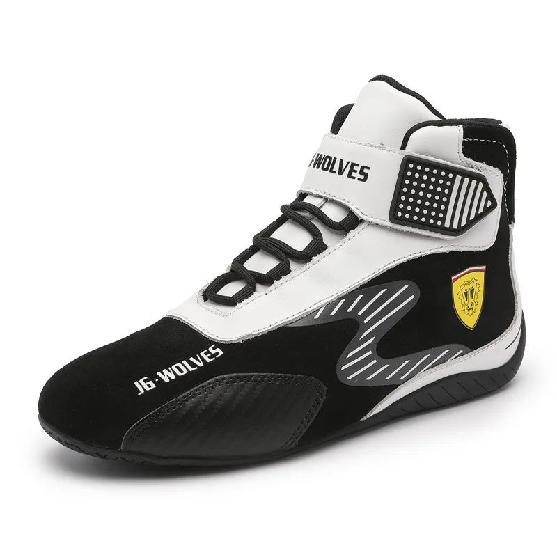Car Motorcycle Racing Club Exercise Shoes Unisex Karting Shoes Hot High Quality Waterproof Go Karting Boots FIA Approved 35-45