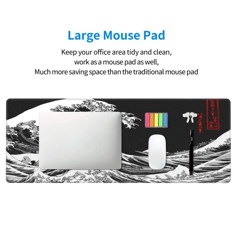 Anime HD Print Mouse Pad Bocchi The Rock Large Gaming Mousepad Rubber Computer Mouse Mat Gamer Locking Edge Accessories Non-slip