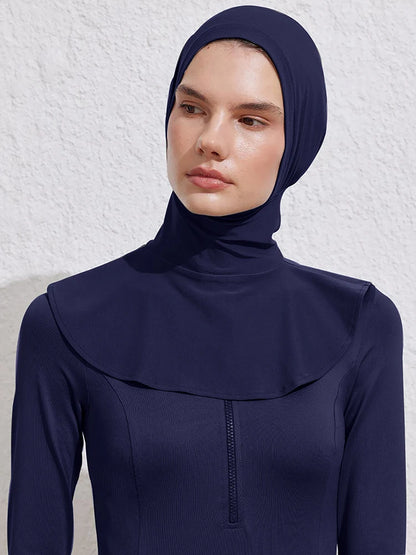 1PCS Summer Sporty Bath Swim Hijab Swimming Instant Turban Women , Extended Neck Design