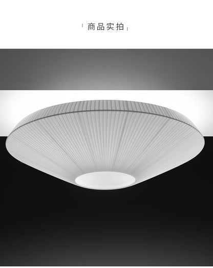 Wabi-sabi Minimalist LED Ceiling Chandeliers Lamps Flush Mount Fabric Pendant Lights Home Decoration Dinning Living Room Bedroom