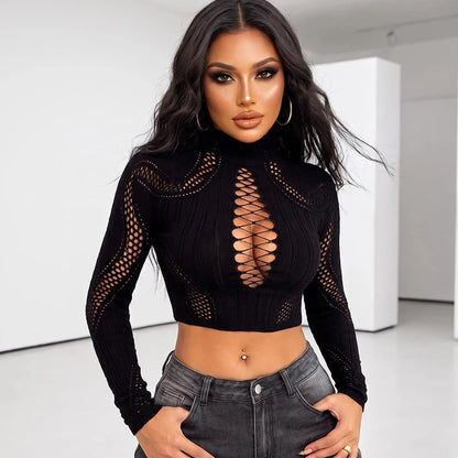 Hollow Out Fishnet Beach Cover Up Bodycon Dress, Sheer Mesh Festival Swimwear for Women Summer