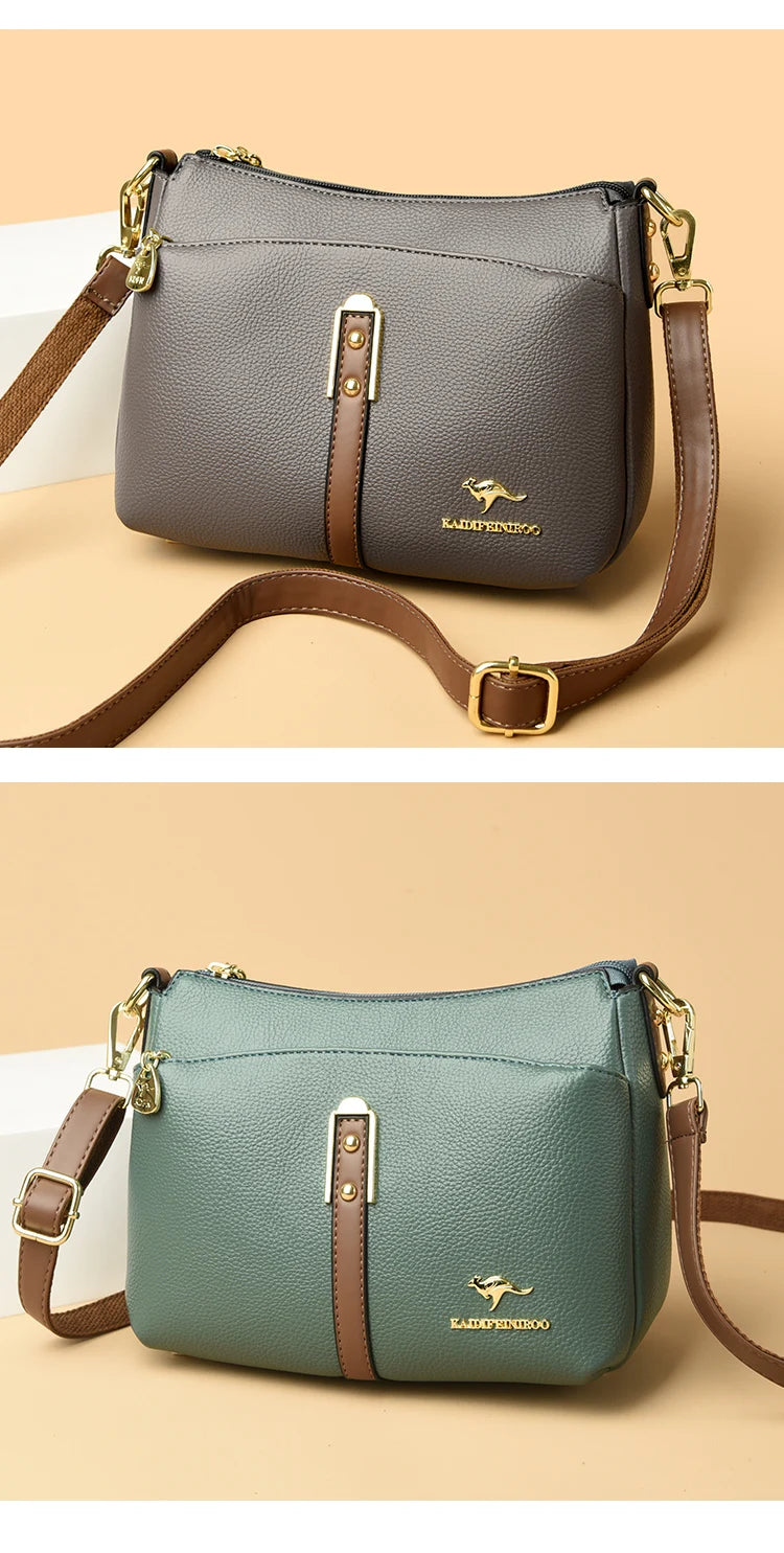 Genuine High Quality Soft Leather Women's Handbag Trend Designer Female Crossbody Bag Casual Shoulder Messenger Handbags 2025