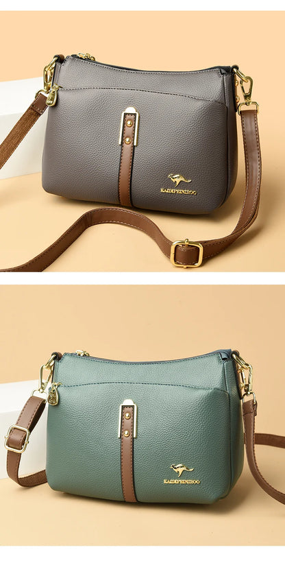 Genuine High Quality Soft Leather Women's Handbag Trend Designer Female Crossbody Bag Casual Shoulder Messenger Handbags 2025