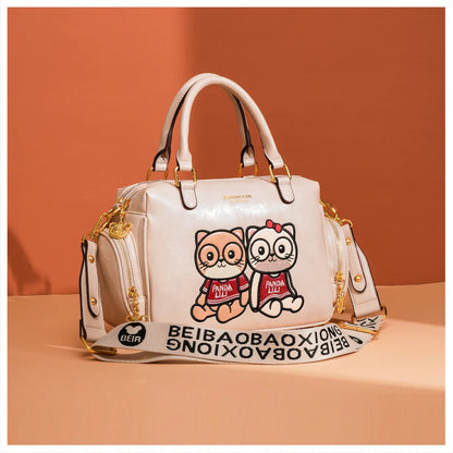 Fashion Luxury Brand Ladies Shoulder Bag Cartoon Bear Women's Crossbody Bag High Quality Tote Bag Waterproof Women's Hanbags
